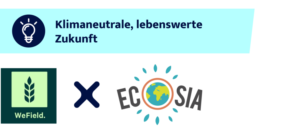 Logos von WeField und Ecosia
